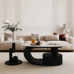 Sleek Sintered Stone Tea Table for Modern Living Room Decor hsj-2276
