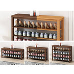 Bamboo Storage Rack - Stylish Natural Wood Finish for Home Organization hsl-102