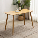 Elegant Bamboo Table in Natural Wood Finish - Perfect for Modern Living Spaces hsl-119