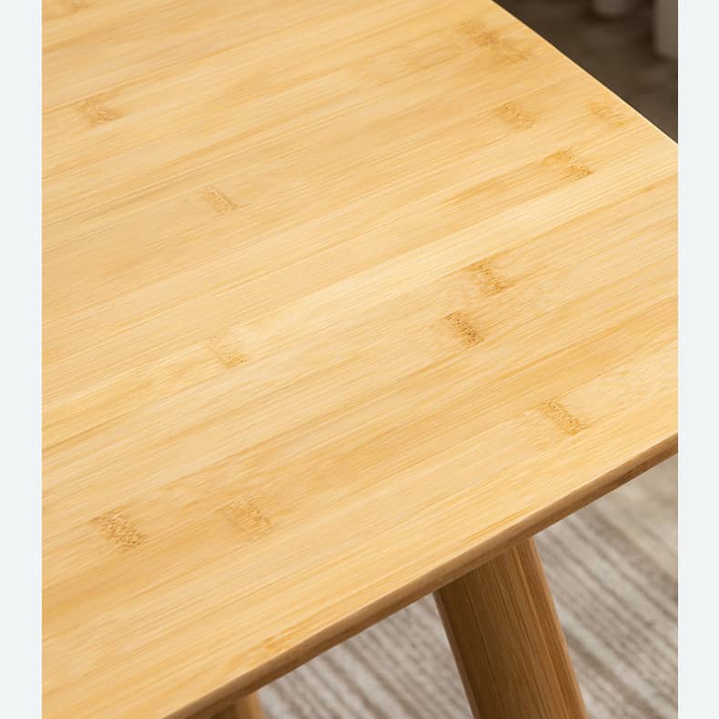 Elegant Bamboo Table in Natural Wood Finish - Perfect for Modern Living Spaces hsl-119