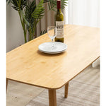 Elegant Bamboo Table in Natural Wood Finish - Perfect for Modern Living Spaces hsl-119