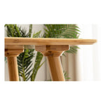 Elegant Bamboo Table in Natural Wood Finish - Perfect for Modern Living Spaces hsl-119