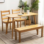 Elegant Bamboo Table in Natural Wood Finish - Perfect for Modern Living Spaces hsl-119