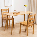 Elegant Bamboo Table in Natural Wood Finish - Perfect for Modern Living Spaces hsl-119