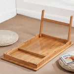 Elegant Bamboo Tea Table in Natural Wood Finish - Perfect for Modern Living Spaces hsl-127