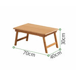 Elegant Bamboo Tea Table in Natural Wood Finish - Perfect for Modern Living Spaces hsl-127