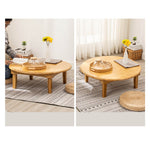 Natural Wood Color Bamboo Tea Table - Elegant and Stylish Decor Piece hsl-128