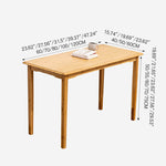 Stunning Natural Wood Color Bamboo Table - Perfect for Modern Interiors hsl-129
