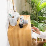 Stylish Natural Wood Bamboo Storage Rack - Perfect for Home Organization hsl-130