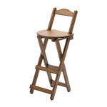 Stylish Dark Brown Bamboo Chair | Natural Wood Finish hsl-131