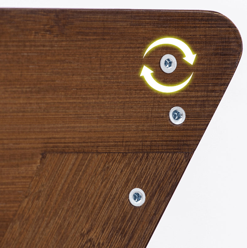 Elegant Dark Brown Bamboo Tea Table - Natural Wood Finish for Stylish Living Rooms hsl-133