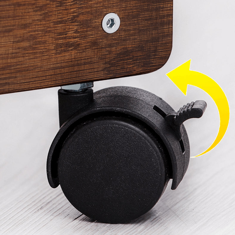 Elegant Dark Brown Bamboo Tea Table - Natural Wood Finish for Stylish Living Rooms hsl-133