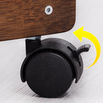 Elegant Dark Brown Bamboo Tea Table - Natural Wood Finish for Stylish Living Rooms hsl-133