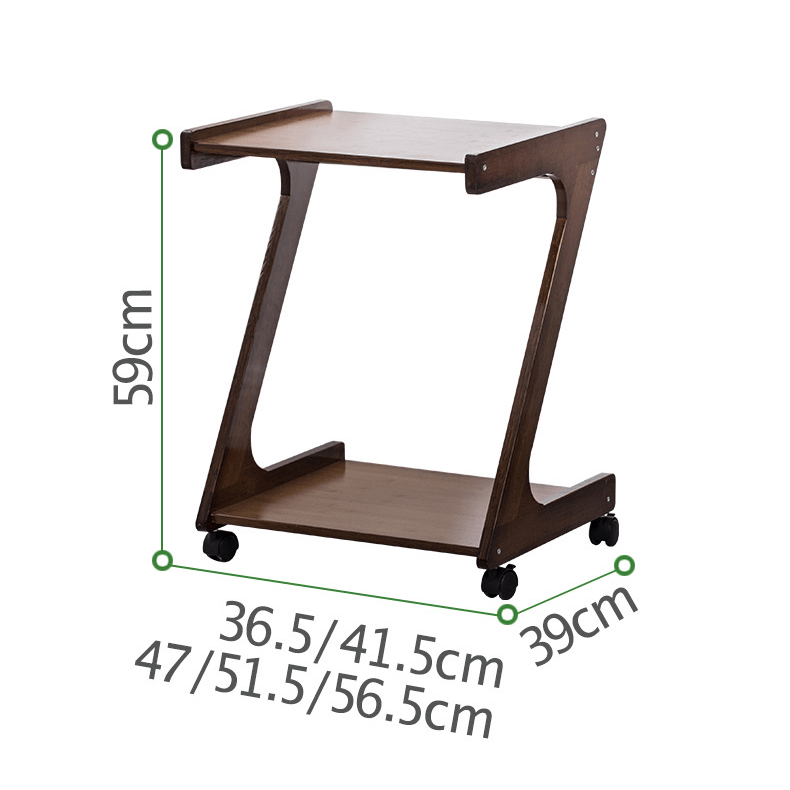 Elegant Dark Brown Bamboo Tea Table - Natural Wood Finish for Stylish Living Rooms hsl-133