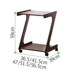 Elegant Dark Brown Bamboo Tea Table - Natural Wood Finish for Stylish Living Rooms hsl-133