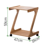 Elegant Dark Brown Bamboo Tea Table - Natural Wood Finish for Stylish Living Rooms hsl-133