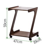 Elegant Dark Brown Bamboo Tea Table - Natural Wood Finish for Stylish Living Rooms hsl-133