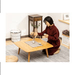 Elegant Natural Bamboo Tea Table – Perfect for Modern Living Spaces hsl-134