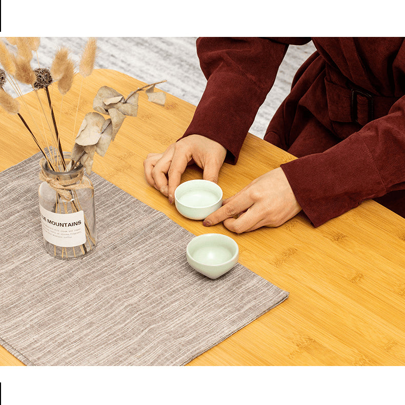 Elegant Natural Bamboo Tea Table – Perfect for Modern Living Spaces hsl-134