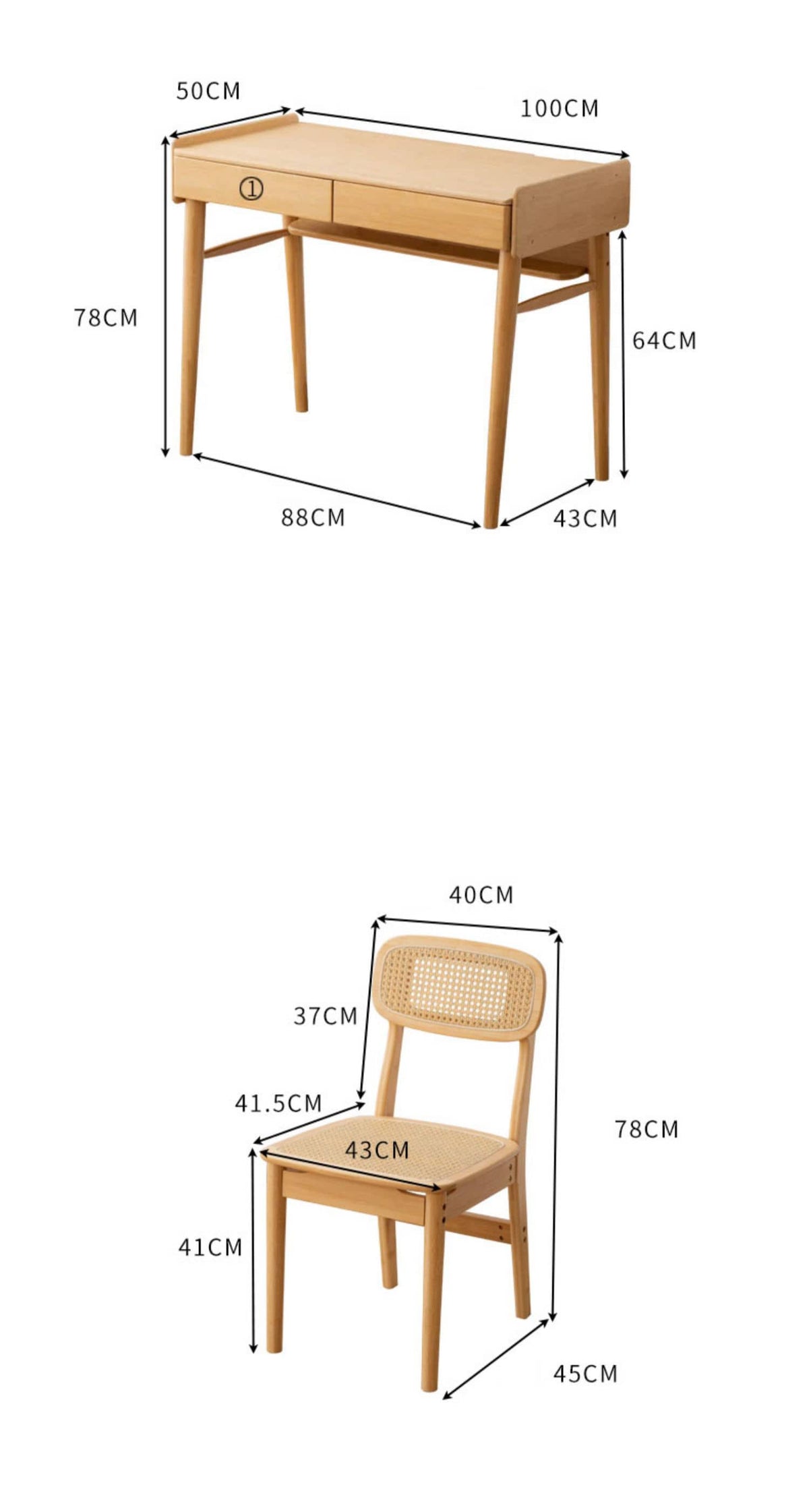 Elegant Natural Bamboo Wood Dining Table - Premium Quality for Modern Homes hsl-71