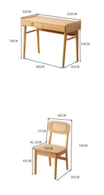 Elegant Natural Bamboo Wood Dining Table - Premium Quality for Modern Homes hsl-71