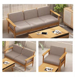 Elegant Bamboo Sofa in Natural Wood Finish - Perfect for Modern Homes hsl-72