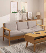 Elegant Bamboo Sofa in Natural Wood Finish - Perfect for Modern Homes hsl-72