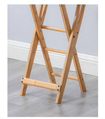 Stylish Natural Bamboo Wood Stool for Modern Interiors hsl-91
