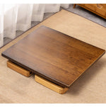 Elegant Dark Brown Bamboo Natural Wood Coffee Table for Modern Living Rooms hsl-93