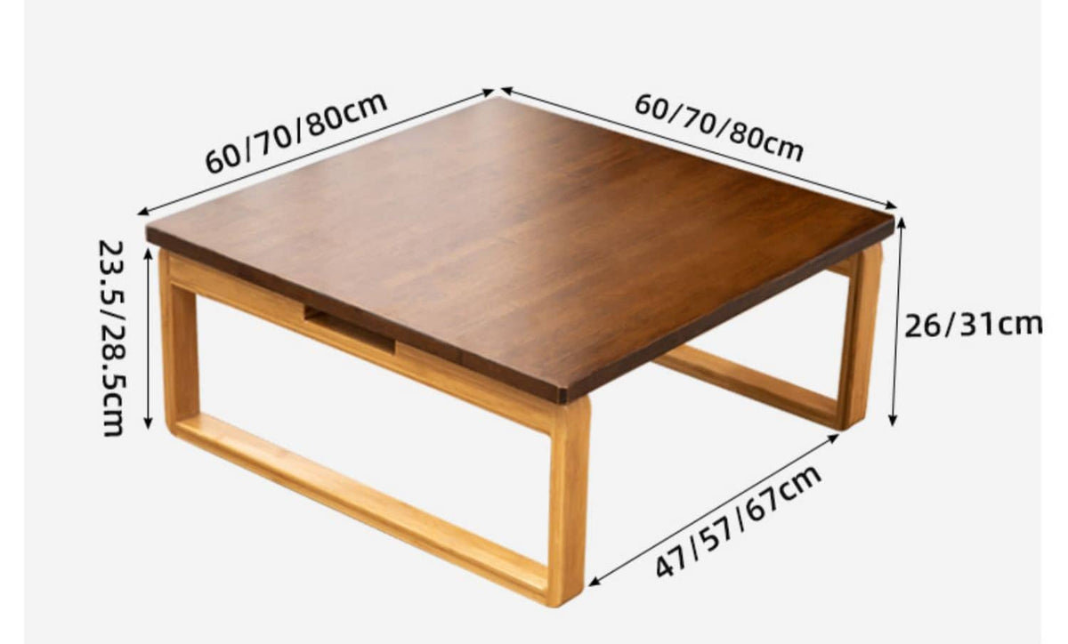 Elegant Dark Brown Bamboo Natural Wood Coffee Table for Modern Living Rooms hsl-93