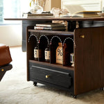 Stylish Red Oak Coffee Table with Storage Shelves - Perfect for Modern Living Rooms hsmjx-4155