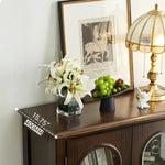 Elegant Chinese Tulipwood Cabinet with Tempered Glass Doors - Enhance Your Living Space hsmjx-4165