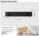 Stylish Modern TV Cabinet with Multi-Layer Board, Glass, and Stainless Steel Accents - Perfect for Living Room Décor hsms-4907