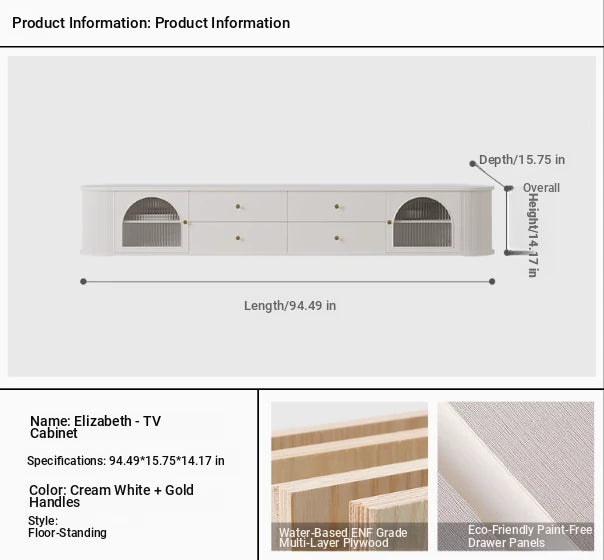 Stylish Modern TV Cabinet with Multi-Layer Board, Glass, and Stainless Steel Accents - Perfect for Living Room Décor hsms-4907