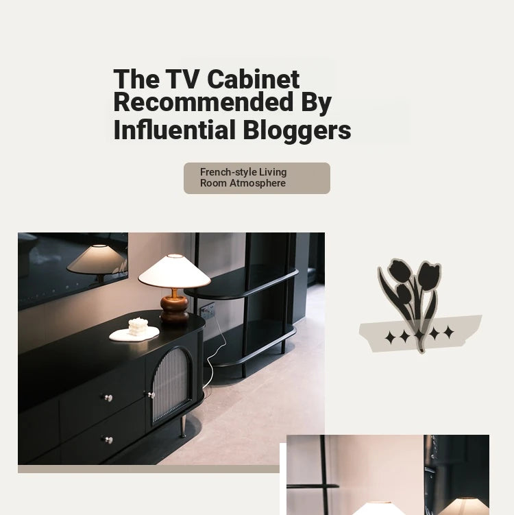 Stylish Modern TV Cabinet with Multi-Layer Board, Glass, and Stainless Steel Accents - Perfect for Living Room Décor hsms-4907