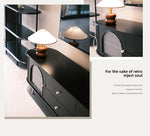 Stylish Modern TV Cabinet with Multi-Layer Board, Glass, and Stainless Steel Accents - Perfect for Living Room Décor hsms-4907