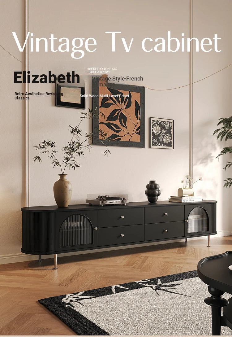 Stylish Modern TV Cabinet with Multi-Layer Board, Glass, and Stainless Steel Accents - Perfect for Living Room Décor hsms-4907