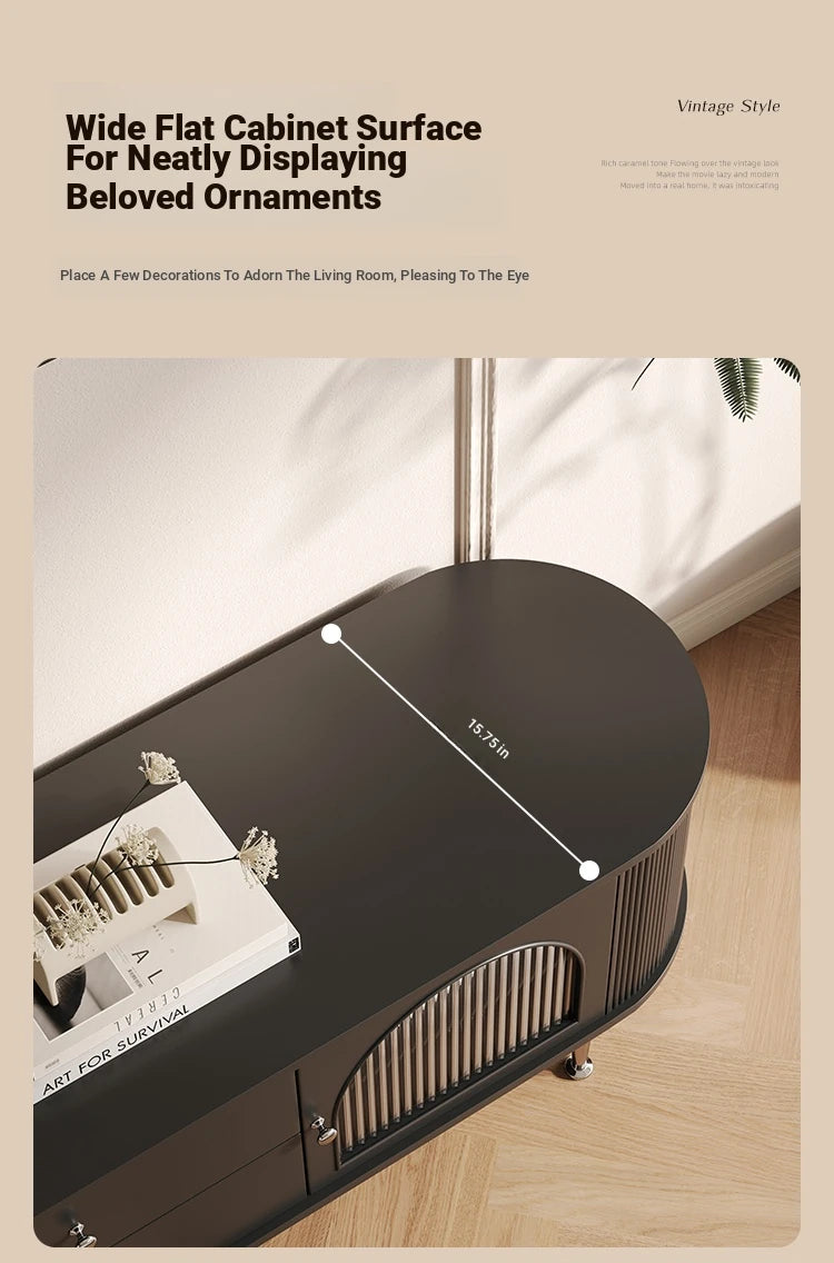 Stylish Modern TV Cabinet with Multi-Layer Board, Glass, and Stainless Steel Accents - Perfect for Living Room Décor hsms-4907