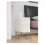 Modern Black Bedside Cupboard - Multi-Layer Board & Stainless Steel Legs - Stylish Nightstand for Any Bedroom hsms-4908