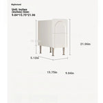 Modern Black Bedside Cupboard - Multi-Layer Board & Stainless Steel Legs - Stylish Nightstand for Any Bedroom hsms-4908