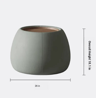 Modern Multi-Layer Board Tea Table with Synthetic Leather Finish - Stylish and Functional Centerpiece for Your Living Room hsms-4909