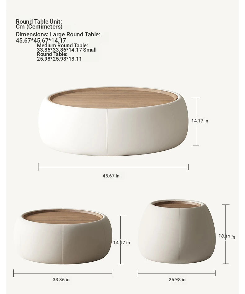 Modern Multi-Layer Board Tea Table with Synthetic Leather Finish - Stylish and Functional Centerpiece for Your Living Room hsms-4909