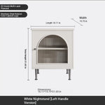 Modern Multi-Layer Board Bedside Cupboard with Stainless Glass - Stylish Storage Solution for Your Bedroom hsms-4910