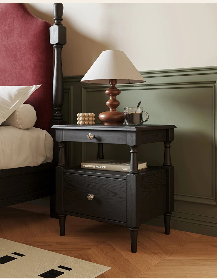 Stylish Ash Wood Bedside Cupboard with Drawer - Perfect Nightstand for Modern Bedrooms hsms-4914