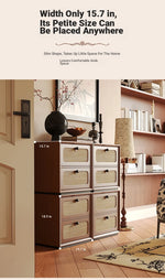 Solid Wood Ash Cabinet with Rattan Weaving - Stylish Storage Solution for Modern Interiors hsms-4922
