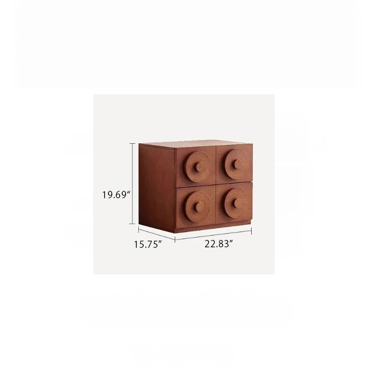 Stylish Multi-Layer Board Cabinet with Unique Circular Design - Modern Storage Solution for Your Home hsms-4925