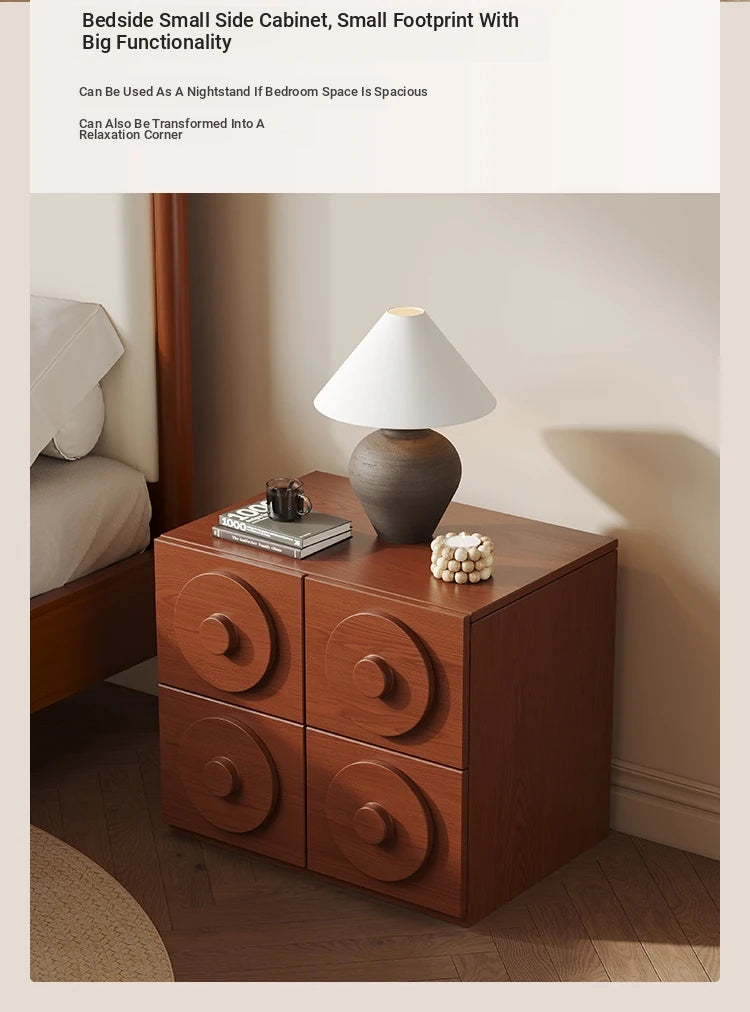Stylish Multi-Layer Board Cabinet with Unique Circular Design - Modern Storage Solution for Your Home hsms-4925