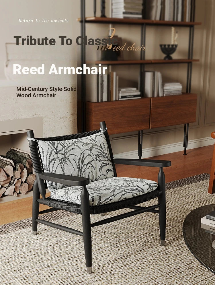 Stylish Ash Wood Accent Chair with Cowhide Leather Cushion - Perfect for Modern Living Rooms! hsms-4926