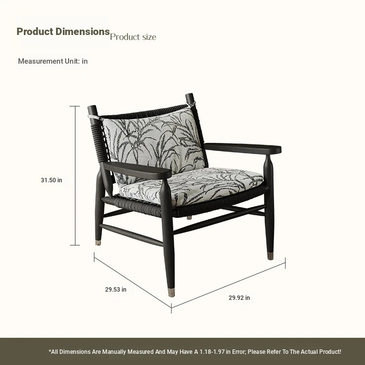 Stylish Ash Wood Accent Chair with Cowhide Leather Cushion - Perfect for Modern Living Rooms! hsms-4926