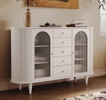 Elegant Solid Wood Cabinet with Glass and Ceramic Accents – Modern Storage Solution for Stylish Interiors hsms-4927